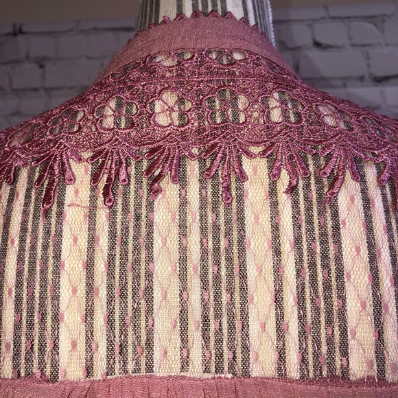 NWOT Sweet Wanderer BOHO mauve blouse - Picture 5 of 8